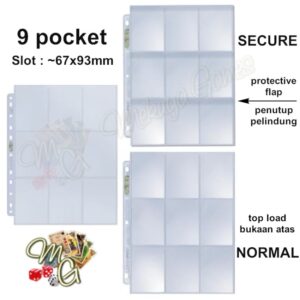 Ultra Pro 9Pocket SECURE Platinum Page 63x88mm Pokemon MTG KPop Sport