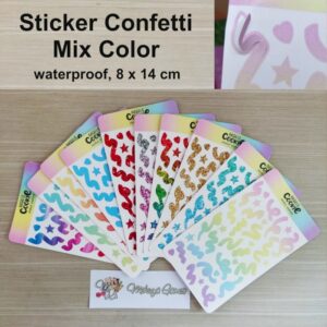 Sticker Confetti Mix Color Deco Case Journal Photo Card KPOP