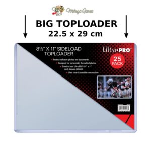 Ultra Pro 8.5x11" Side Load Toploader 22.5x29cm Besar