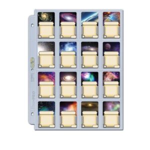 Ultra Pro 16-Pocket Platinum Page 5x6,8cm 41x63mm A4 KPOP Pas Foto