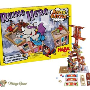 Rhino Hero Super Battle Board Game Stacking Balancing Dice Fight Game