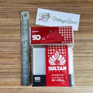 Sultan Garnet 80mmX80mm (82X82) Board Game Sleeves Square Medium 5pcs