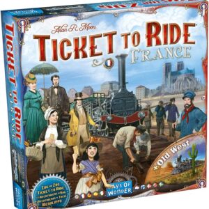 Ticket to Ride France and Old West Map Collection Six Expansion BG