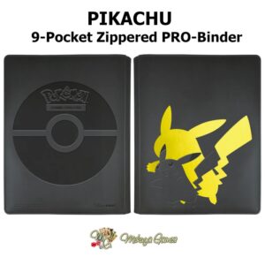 UltraPro Elite Series Pikachu 9-Pocket Zippered PRO-Binder Pokemon 360