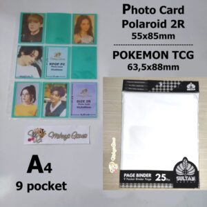 Sultan 9p A4 100micron Page 67x92mm Pokemon Magic KPop PC Sport Card