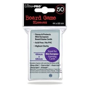 Ultra Pro 44mm X 68mm Mini European Board Game Sleeves 50ct