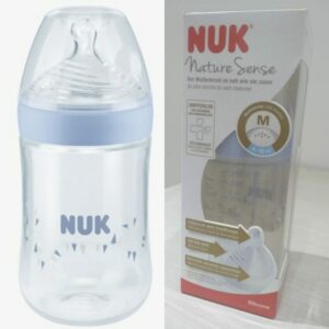 NUK Nature Sense 260ml Botol Susu bayi dengan Dot silikon