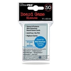 Ultra Pro 41x63mm Mini American Board Game Sleeves 50ct