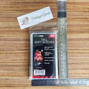 Ultra Pro 2.5x4.75" Tall Card Soft Sleeves 100ct 63.5x120.65mm