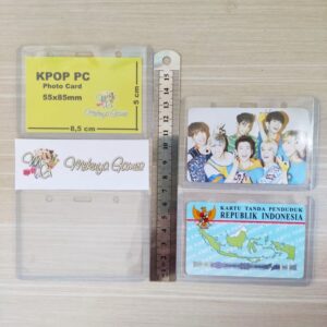 ID Landscape Toploader Card Case 54x85mm Photocard KPOP Kartu Name Tag