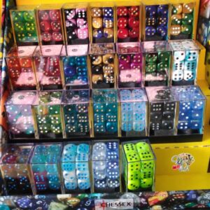 Chessex 16mm d6 Dice Block isi 12 dadu Luminary Glows in the Dark