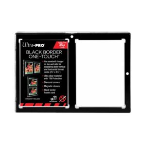 Ultra Pro 2-Card 35PT Black Border UV ONE-TOUCH Magnetic Holder dual