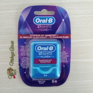 Oral-B 3D White Luxe Dental whitening Floss 35m Benang gigi