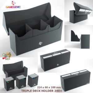 Gamegenic Triple Deck Holder 240+ Aksesoris Board Game Deck Box