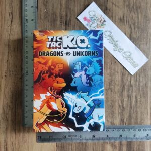 Tic Tac KO K.O. Dragons vs Unicorns Card Team-Based Board Game