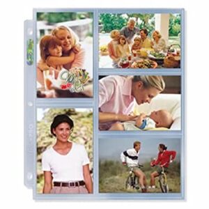 Ultra Pro 5p 3x5 Photo Page A4 3R 8.89x13.335cm Album Foto Card Sleeve