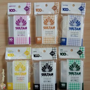 Sultan Lite 100 Sleeves Amethyst Amber Sapphire Onyx Citrine Jade KPOP