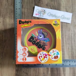 Dobble Animals Tin Box Card Game Educative Kids Easy Matching