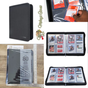 Ultra Pro 4-Pocket Toploader Zippered Premium PRO-Binder 80 Pokemon One Piece MTG TCG Album