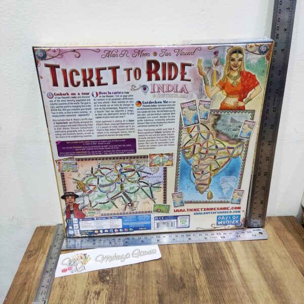 Ticket to Ride Map Collection 2 India Switzerland Board Game - Image 2