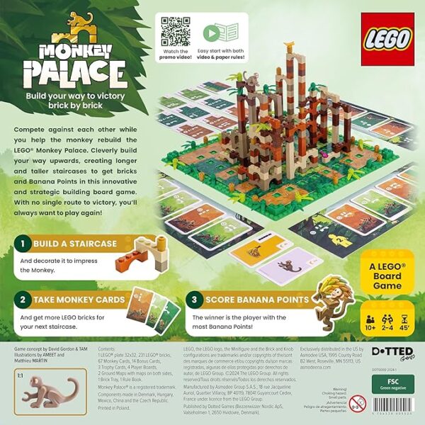 Monkey Palace - A Lego Board Game Family Board Game - Image 3