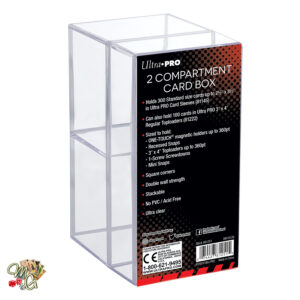 Ultra Pro stackable 2-Piece 2-Compartment Clear Card Box Magnetic Case Snap Toploader Box Deck Box 300 kartu Pokemon MTG TCG Sport Kotak Kartu Foto 2R KPOP