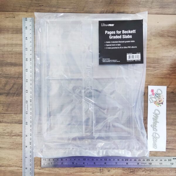 Ultra Pro 4-Pocket Page (1ct) for Graded Beckett Slabs Slab - Image 3