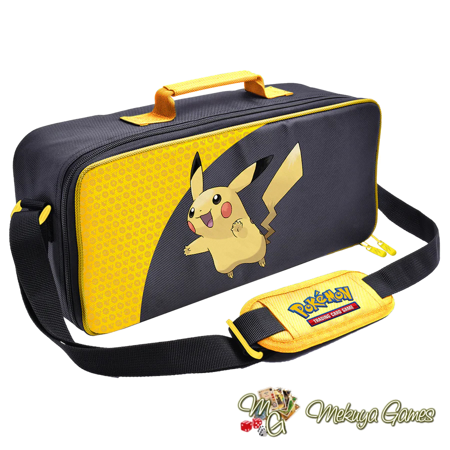 Ultra Pro Pikachu Deluxe Gaming Trove Pokemon Tas Travel Selempang Game Playmat Box Kartu Aksesoris Boardgame TCG Bag