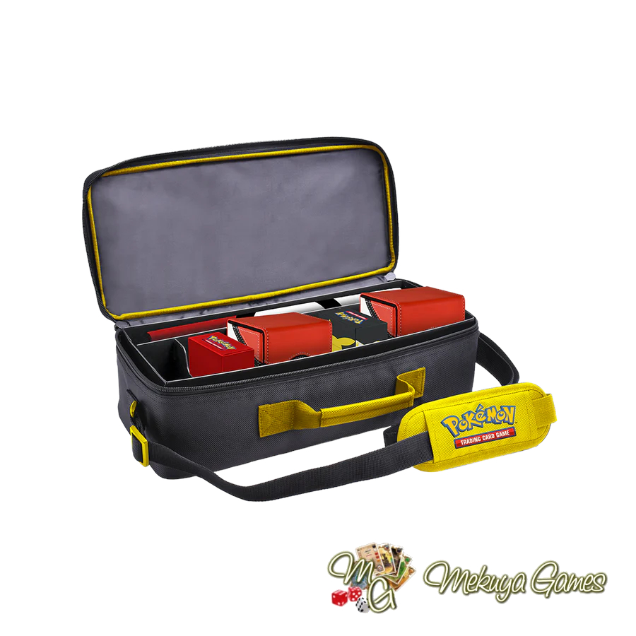 Ultra Pro Pikachu Deluxe Gaming Trove Pokemon Tas Travel Selempang Game Playmat Box Kartu Aksesoris Boardgame TCG Bag - Image 5