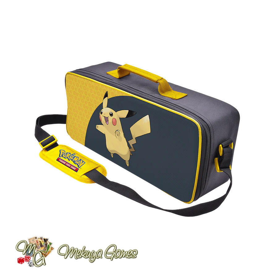 Ultra Pro Pikachu Deluxe Gaming Trove Pokemon Tas Travel Selempang Game Playmat Box Kartu Aksesoris Boardgame TCG Bag - Image 6