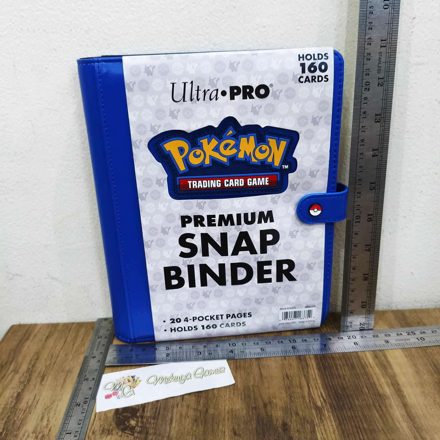 Ultra Pro Premium 4-Pocket Snap Binder Pokemon A5 Zippered 160 Kartu Koleksi 2x2 Ritsleting Album