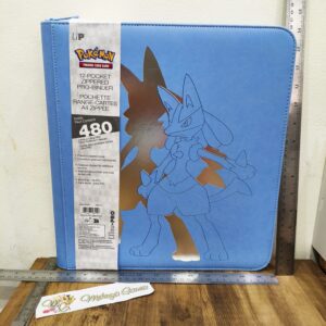 Ultra Pro Elite Series Lucario 12-Pocket Zippered PRO-Binder Pokemon 480 Sleeve Album Kartu TCG MTG