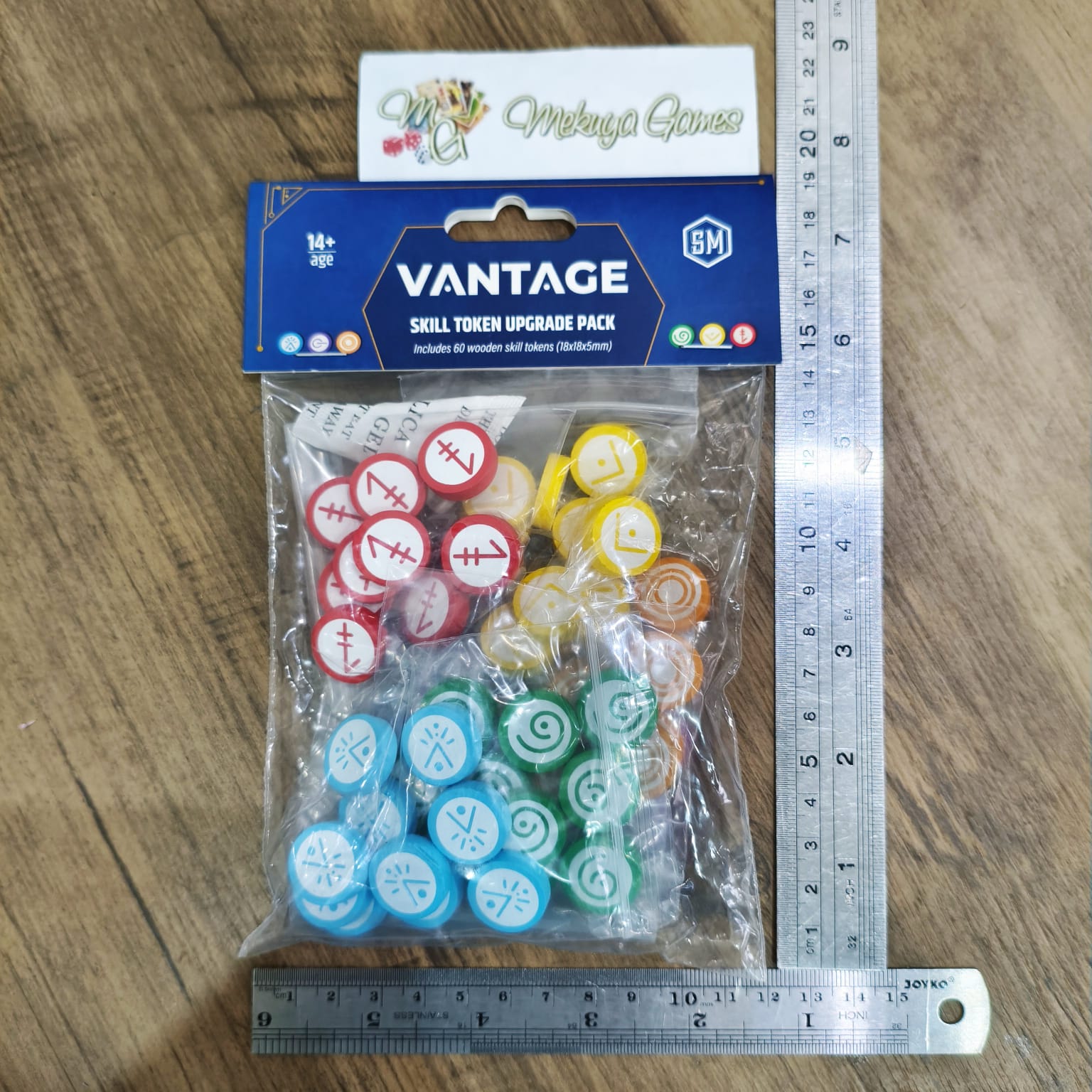 Vantage Skill Token Upgrade Pack Board Game Wooden Tokens